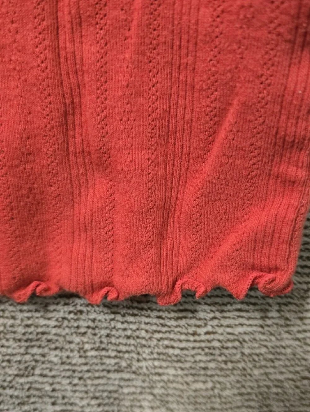 J. Crew Coral Button-Front Short Sleeve Top